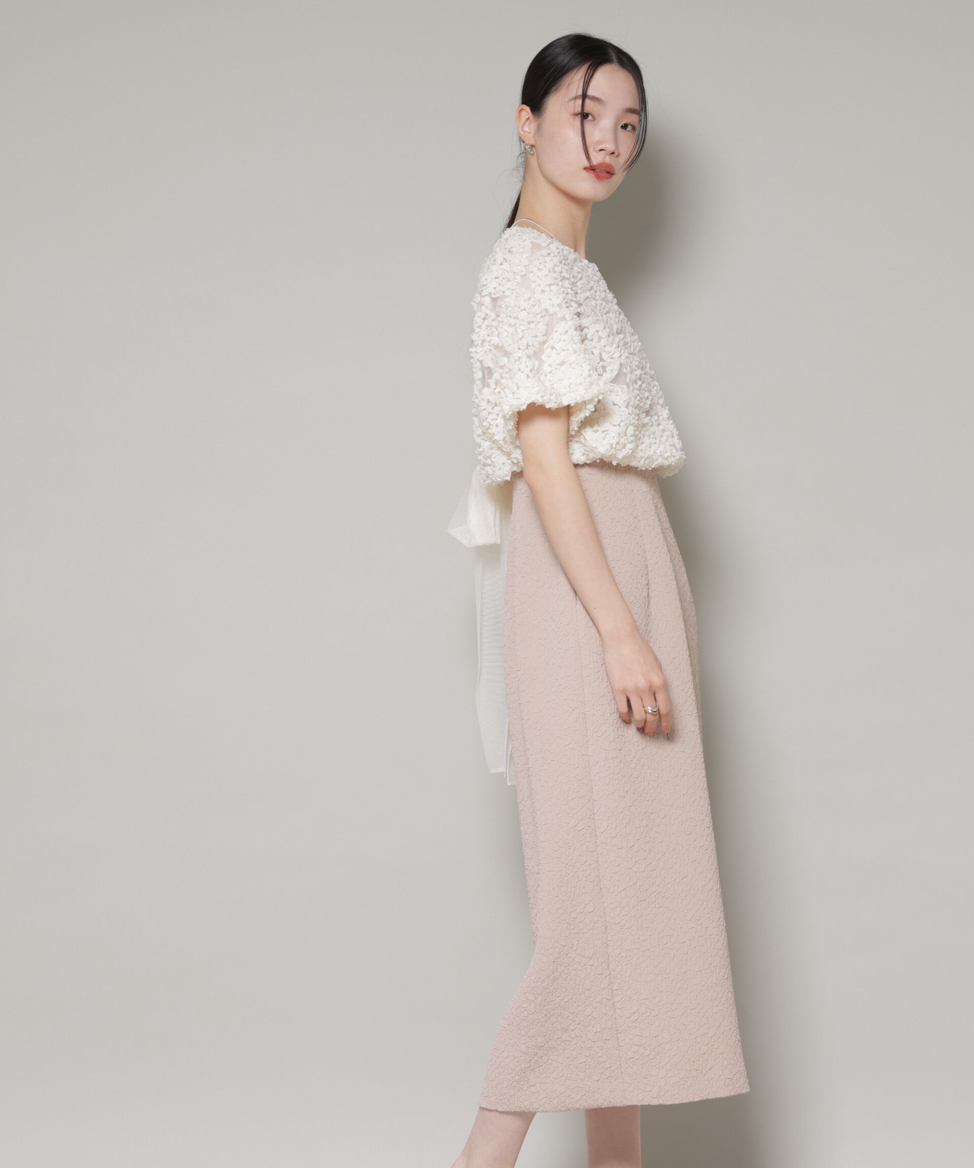 nano･universe「kaene/デザインリボンボレロセットドレス」|ワンピース|