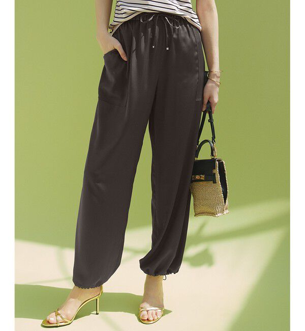 23区「【GLOW8月号掲載/洗える】スムースサテン パラシュートパンツ」|その他|ﾀﾞｰｸﾌﾞ