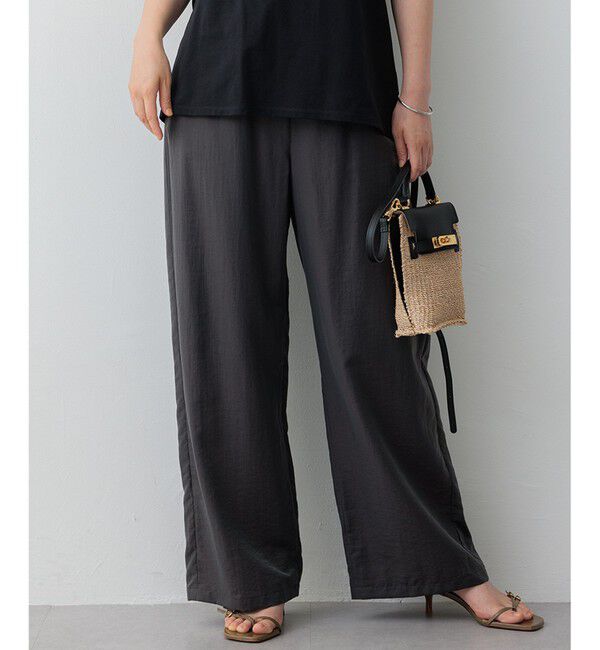 23区「【SLOW/一部店舗限定】ブライトヴィンテージクロス ワイドパンツ」|その他|グレー系