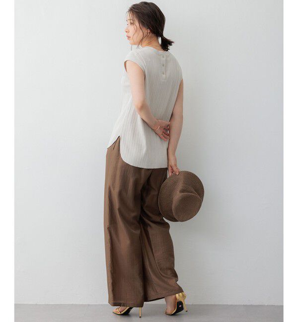 23区「【SLOW/一部店舗限定】ブライトヴィンテージクロス ワイドパンツ」|その他|