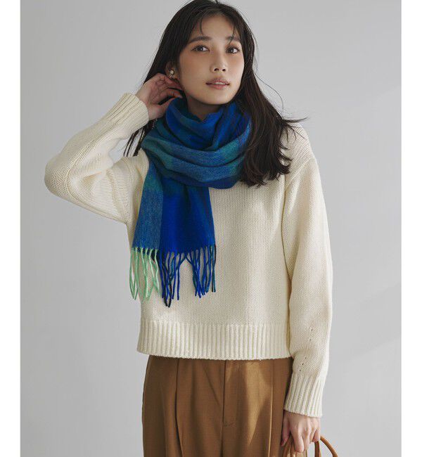 23区「【GISELe掲載】ウールカシミヤ パフスリーブ ニット」|ニット・セーター|アイボリー系