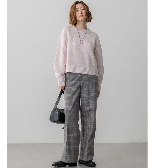 23区「【GISELe掲載】ウールカシミヤ パフスリーブ ニット」|ニット・セーター|