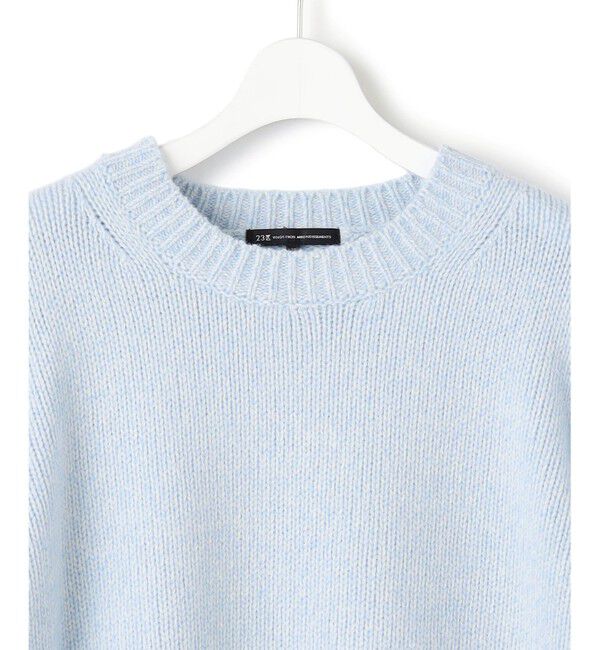 23区「【GISELe掲載】ウールカシミヤ パフスリーブ ニット」|ニット・セーター|