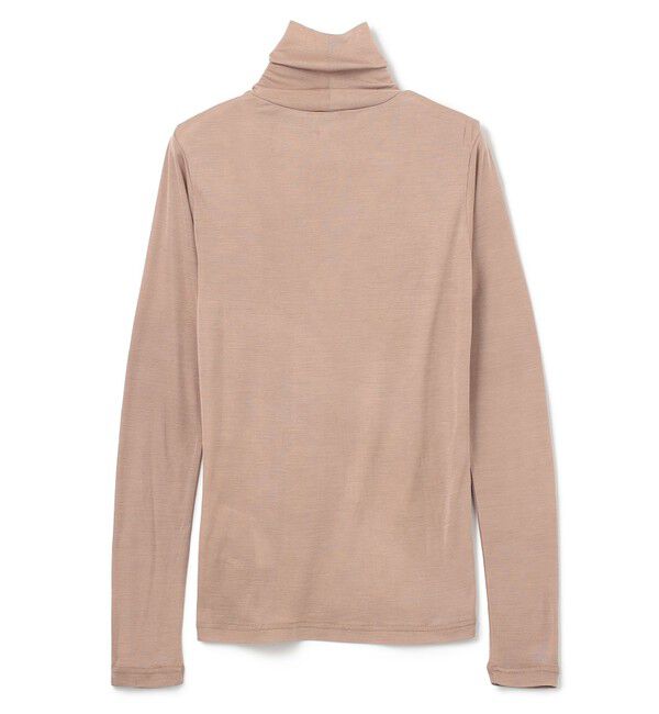 BEIGE,「Washable Silk / Hi-neck Long Sleeve T ハイネック Tシャツ」|Tシャツ・カットソー|