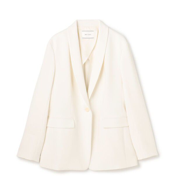 BEIGE,「【VERY NaVY掲載】GYPSUM / シルキータッチ ショールカラージャケット」|テーラードジャケット|