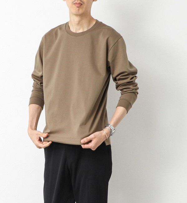 NOLLEY'S goodman「《ビジカジ対応》超長綿ハイゲージシルケット ポンチドレスCN ロンT 25AW」|Tシャツ・カットソー|