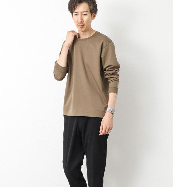 NOLLEY'S goodman「《ビジカジ対応》超長綿ハイゲージシルケット ポンチドレスCN ロンT 25AW」|Tシャツ・カットソー|