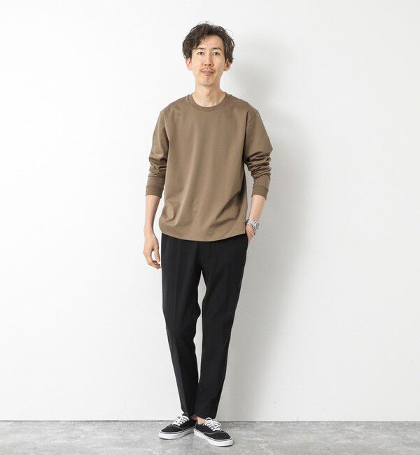 NOLLEY'S goodman「《ビジカジ対応》超長綿ハイゲージシルケット ポンチドレスCN ロンT 25AW」|Tシャツ・カットソー|