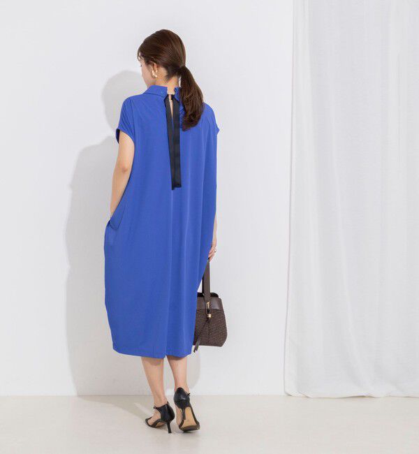 NOLLEY'S「ウォッシャブル襟付きコクーンワンピース」|ワンピース|