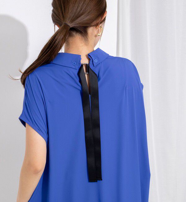 NOLLEY'S「ウォッシャブル襟付きコクーンワンピース」|ワンピース|