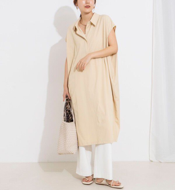 NOLLEY'S「ウォッシャブル襟付きコクーンワンピース」|ワンピース|