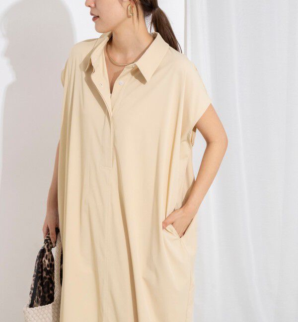 NOLLEY'S「ウォッシャブル襟付きコクーンワンピース」|ワンピース|