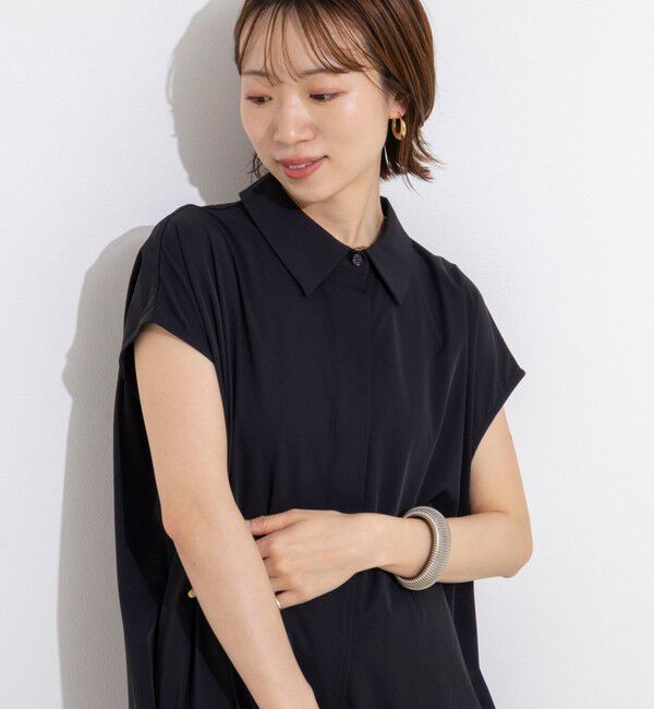 NOLLEY'S「ウォッシャブル襟付きコクーンワンピース」|ワンピース|