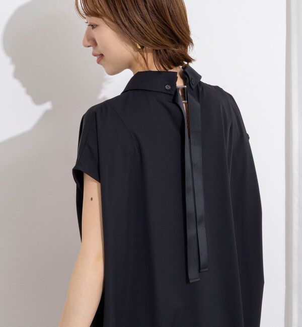 NOLLEY'S「ウォッシャブル襟付きコクーンワンピース」|ワンピース|