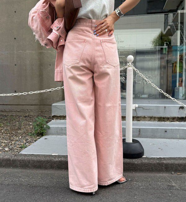 fredy emue「カラーストレートデニムパンツ」|デニム|