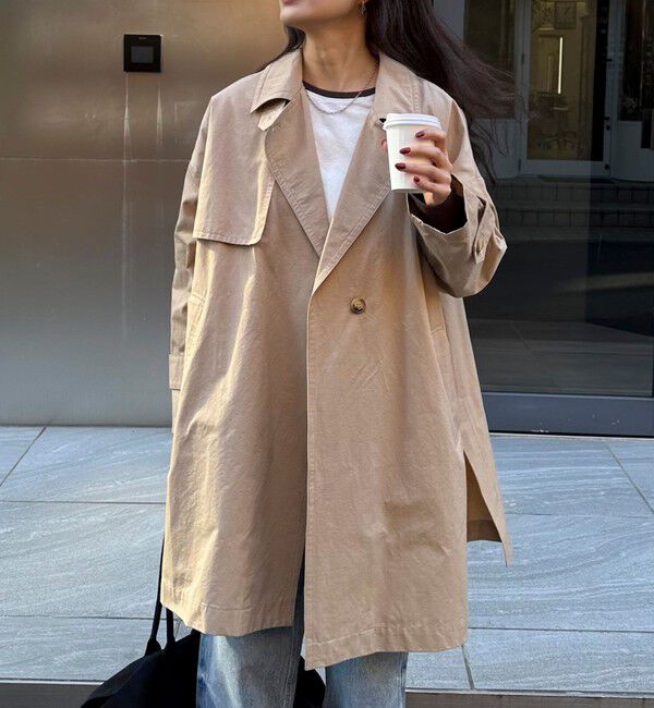 fredy emue「ミドル丈オーバートレンチコート」|トレンチコート|