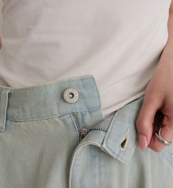 fredy emue「ライトオンスタックデニムパンツ」|デニム|