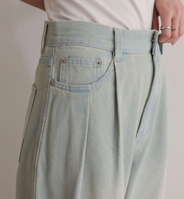 fredy emue「ライトオンスタックデニムパンツ」|デニム|