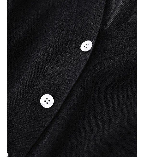 SALON adam et rope'「ブライトラメVネックシアーカーディガン / UV対策・冷房対策」|カーディガン|