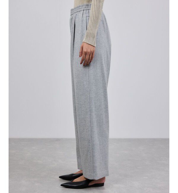 ROPE「ウールフランネルタックイージーパンツ/イージーケア・セットアップ対応」|チノ|