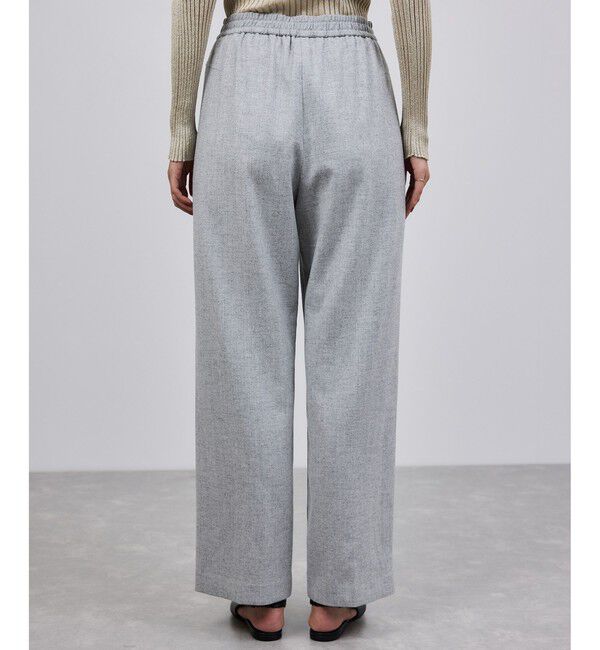 ROPE「ウールフランネルタックイージーパンツ/イージーケア・セットアップ対応」|チノ|