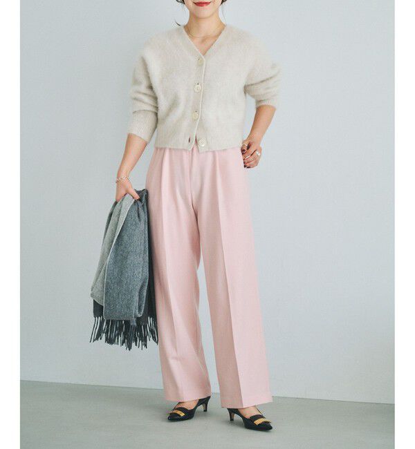 ROPE「ウールフランネルタックイージーパンツ/イージーケア・セットアップ対応」|チノ|