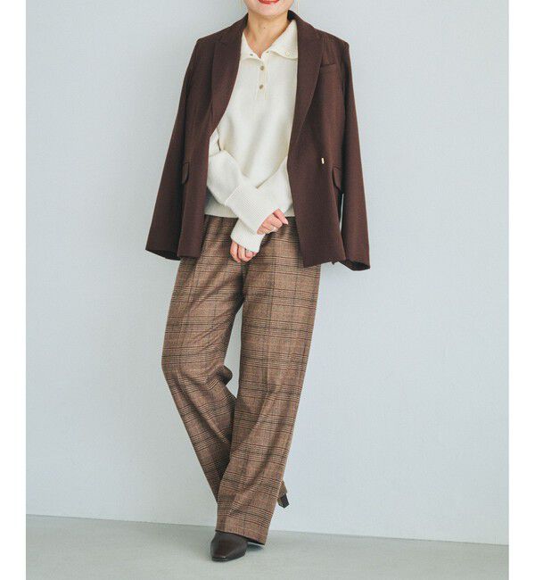 ROPE「ウールフランネルタックイージーパンツ/イージーケア・セットアップ対応」|チノ|