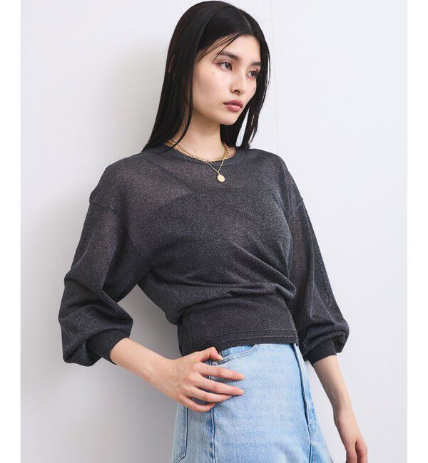 VIS「【前後2WAY】ハート釦シアーカーディガン」|カーディガン|