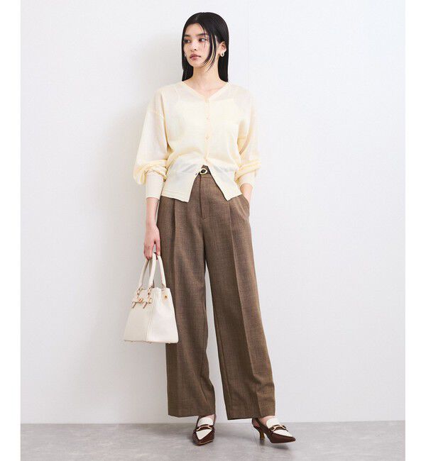 VIS「【前後2WAY】ハート釦シアーカーディガン」|カーディガン|