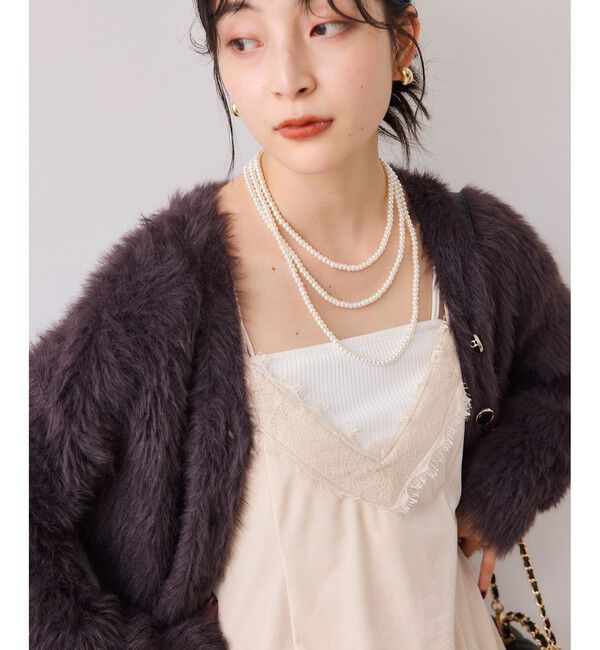 VIS「ベロアレースキャミチュニック」|チュニック|