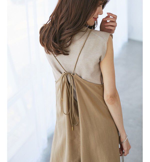 Rope&rsquo;Picnic「【emur/エミュール】ワンウォッシュリネンキャミワンピース」|ワンピース|