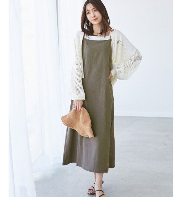 Rope&rsquo;Picnic「【emur/エミュール】ワンウォッシュリネンキャミワンピース」|ワンピース|