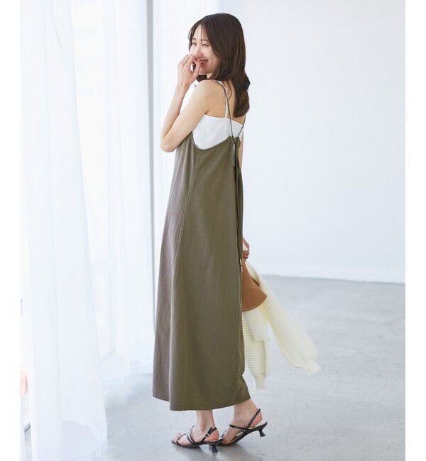 Rope&rsquo;Picnic「【emur/エミュール】ワンウォッシュリネンキャミワンピース」|ワンピース|