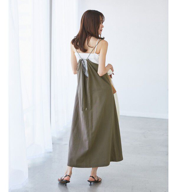 Rope&rsquo;Picnic「【emur/エミュール】ワンウォッシュリネンキャミワンピース」|ワンピース|