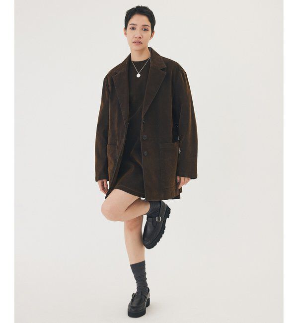 THE PAUSE「【THE PAUSE】フロッキーデニムジャケット」|デニムジャケット|