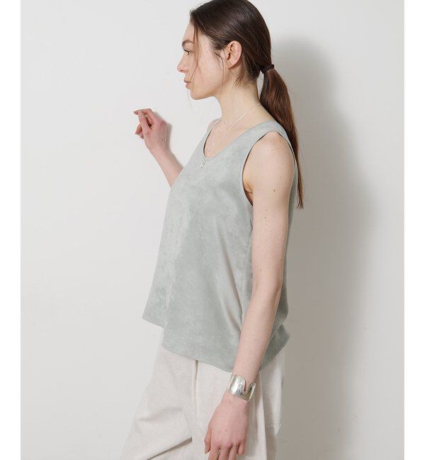 Drawing Numbers「【Drawing Numbers】フェイクスエードタンクブラウス」|シャツ・ブラウス|