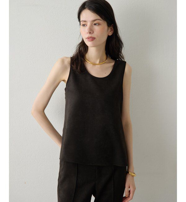 Drawing Numbers「【Drawing Numbers】フェイクスエードタンクブラウス」|シャツ・ブラウス|