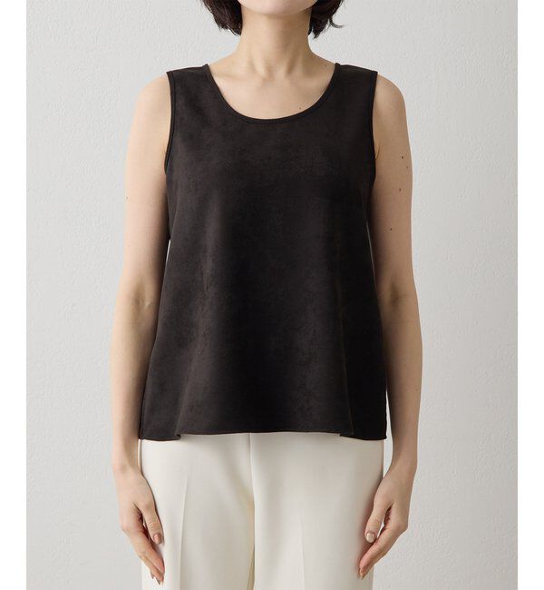 Drawing Numbers「【Drawing Numbers】フェイクスエードタンクブラウス」|シャツ・ブラウス|