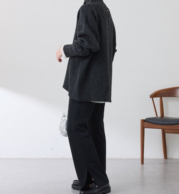  「ウール混スリットタートルニット」|ニット・セーター|
