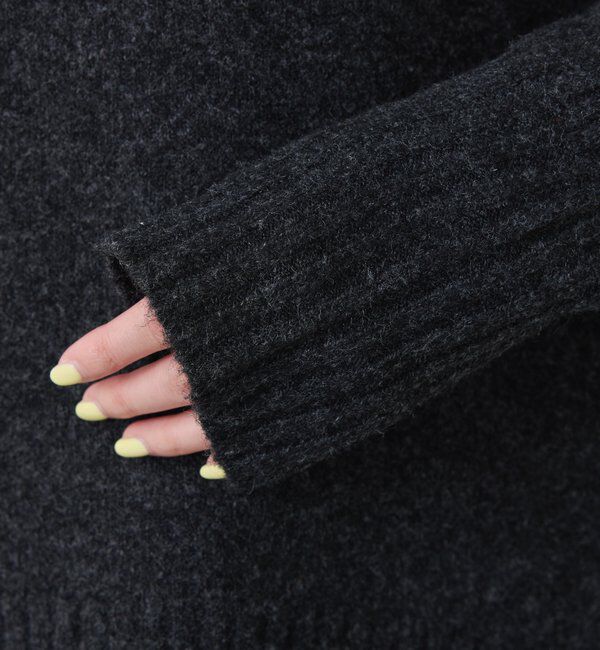  「ウール混スリットタートルニット」|ニット・セーター|