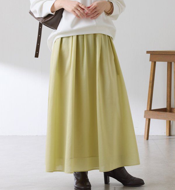  「タックフレアーシアースカート」|スカート|