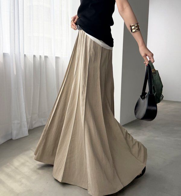  「パネルプリーツスカート」|スカート|