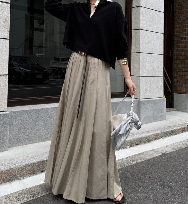  「パネルプリーツスカート」|スカート|