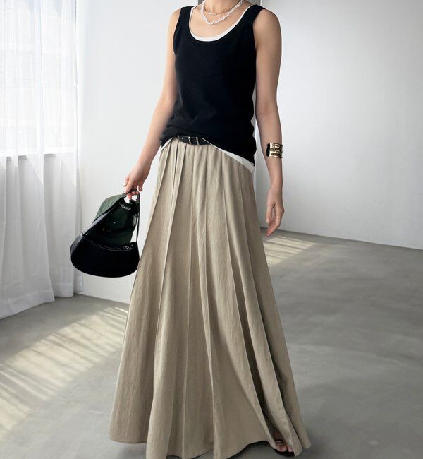  「パネルプリーツスカート」|スカート|