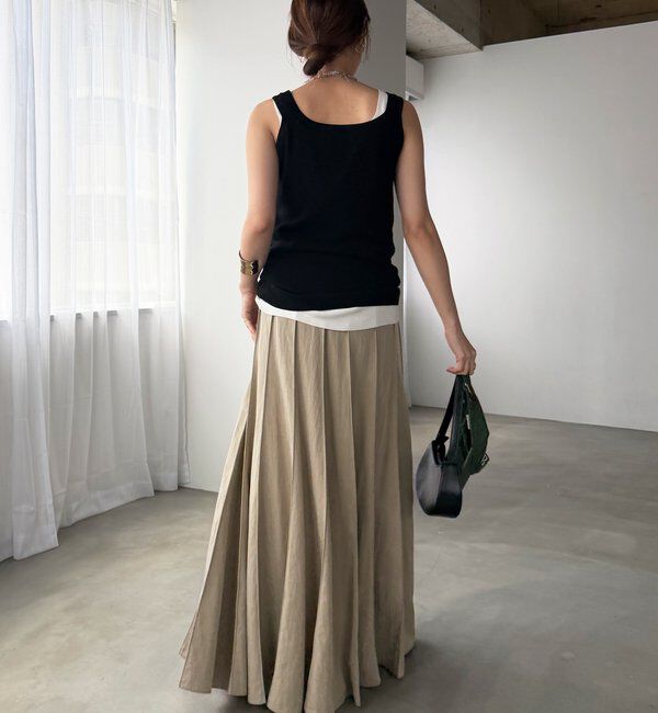  「パネルプリーツスカート」|スカート|