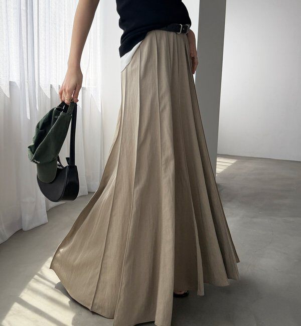  「パネルプリーツスカート」|スカート|