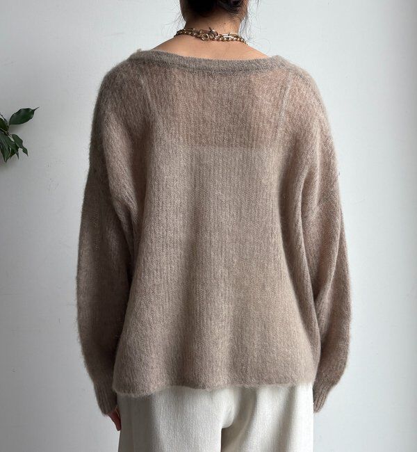  「【新色追加】起毛モヘヤスキッパープルオーバー」|ニット・セーター|