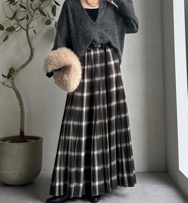  「【新色追加】起毛モヘヤスキッパープルオーバー」|ニット・セーター|