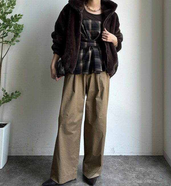  「【WEB限定】フェイクミンクスタンドファーブルゾン」|その他|