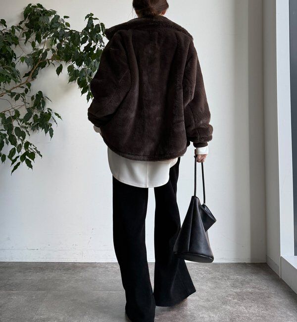  「【WEB限定】フェイクミンクスタンドファーブルゾン」|その他|